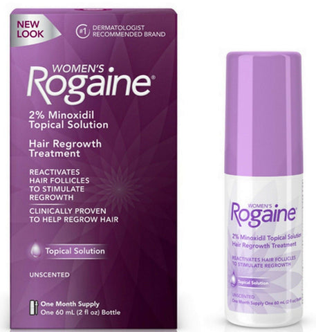 1 Month Supply Women's Rogaine Treatment for Hair Loss and Hair Thinning Minoxidil Solution