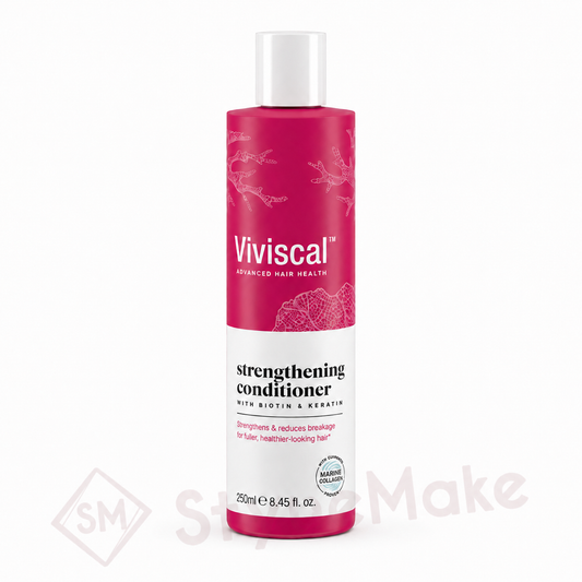 Viviscal Strengthening Conditioner 250ml with biotin, keratin, marine collagen and seaweed extract for lightweight hydration and reduced hair breakage, available in India at StyleMake.