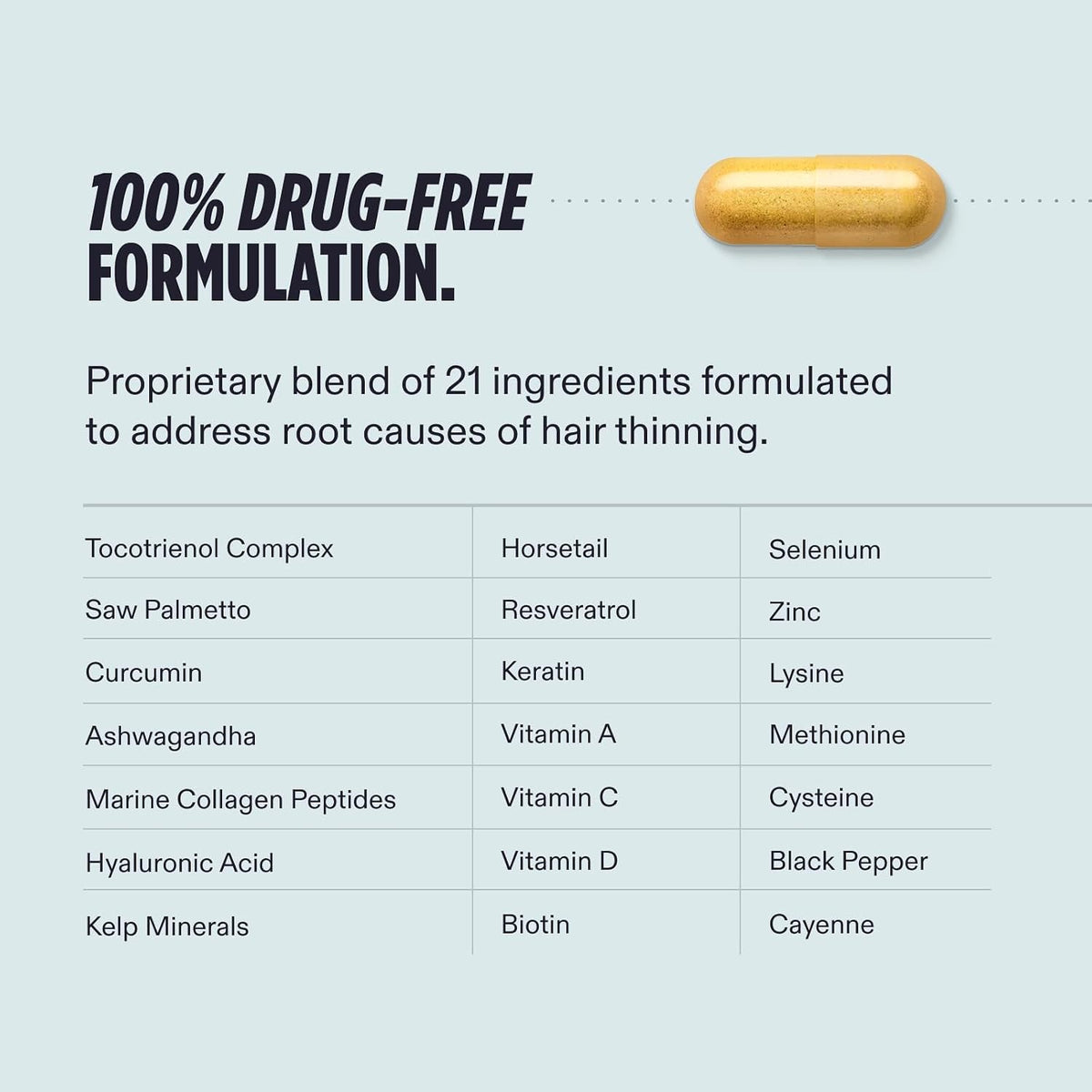 Nutrafol Men hair growth supplement for ages 18–49, with an open bottle, capsules and NSF Certified for Sport testing information. Shop Nutrafol Men Hair Growth Supplements for ages 18–49 at StyleMake India. Delivery in India with import duties included and Cash on Delivery (COD) available.  