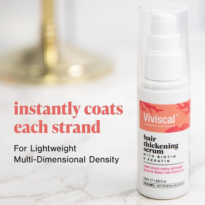 Viviscal hair thickening serum bottle with text on a white background Viviscal in India, Viviscal India, Buy Viviscal with cash on delivery, original and genuine Viviscal.