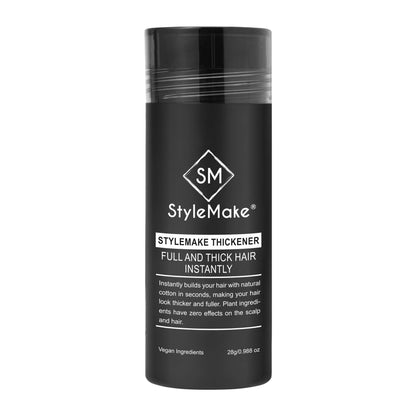 StyleMake Thickener 28g Hair Fibers | Plant-Based Cotton Fibers