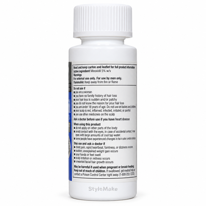 Kirkland 1 Month Supply Minoxidil 5% Extra Strength Hair Regrowth For Men Topical Solution