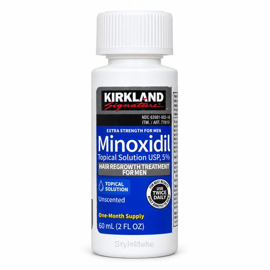 Kirkland 1 Month Supply Minoxidil 5% Extra Strength Hair Regrowth For Men Topical Solution