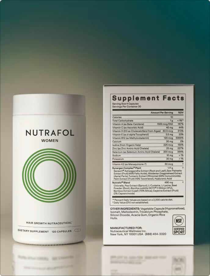 Nutrafol Women hair growth dietary supplement for women aged 18–44, 120-capsule buy with cash on delivery in India, and worldwide
