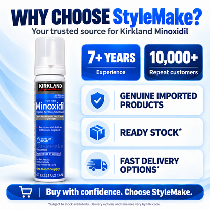 Kirkland 1 Month Supply Minoxidil 5% Foam Hair Regrowth For Men