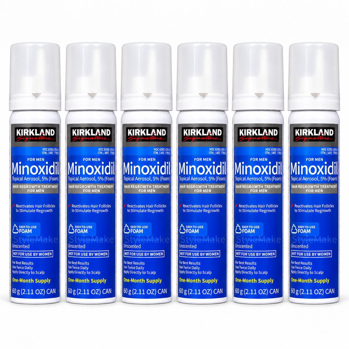 Kirkland MINOXIDIL FOAM 5% FOR MEN (6 Month Supply) Quick Delivery in India