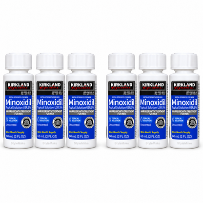 Kirkland Minoxidil 5% Extra Strength Hair Regrowth For Men, 6 Month Supply