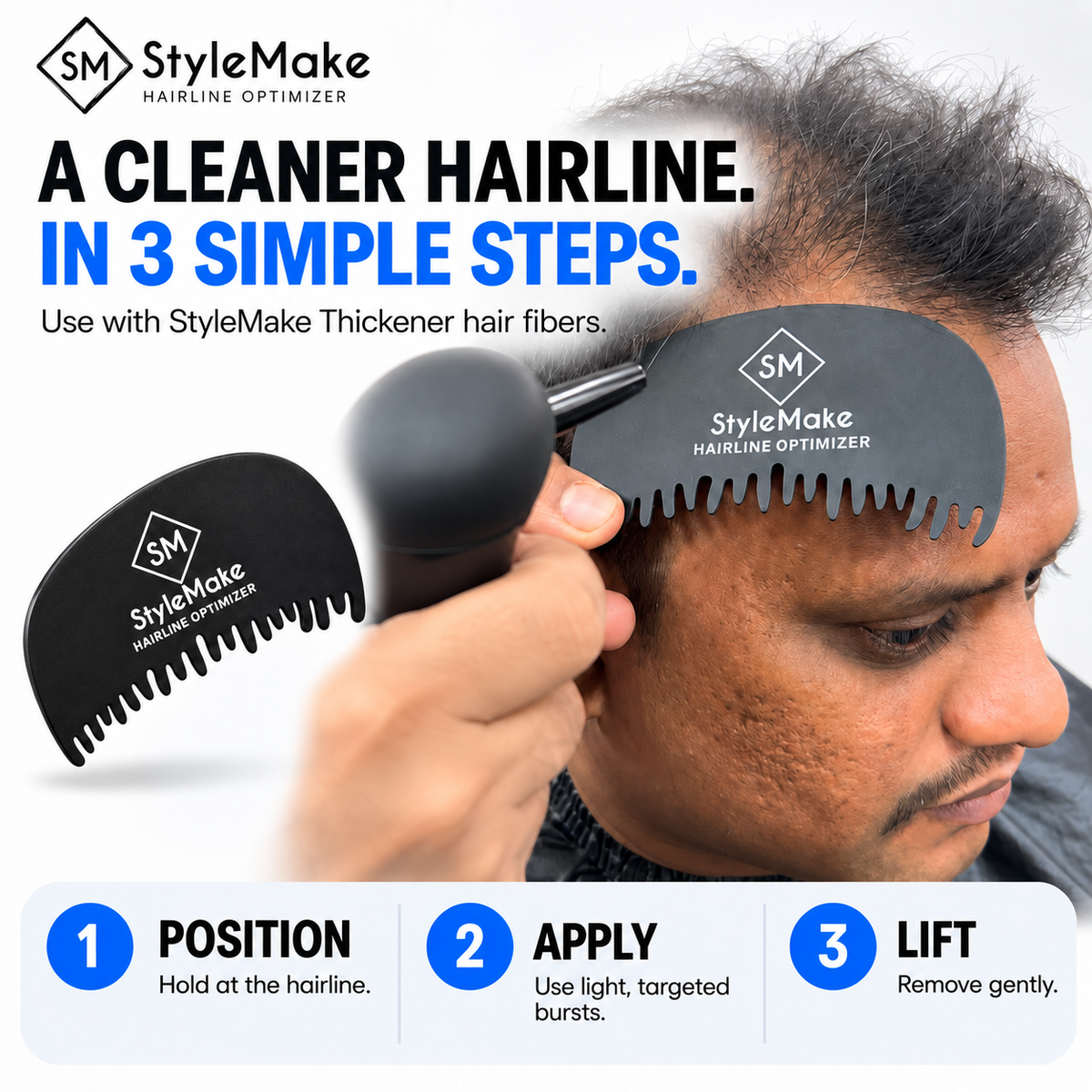 StyleMake HAIRLINE OPTIMIZER – Precision Tool for Hair Fibers/Thickener