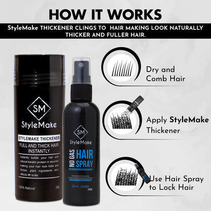 StyleMake Thickener 28g Hair Fibers