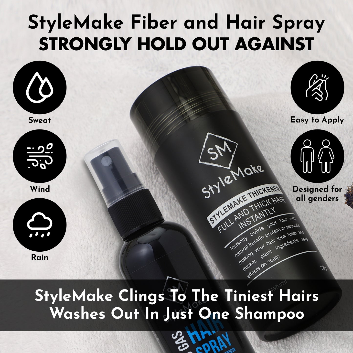 StyleMake Thickener 28g CC Hair Fibers