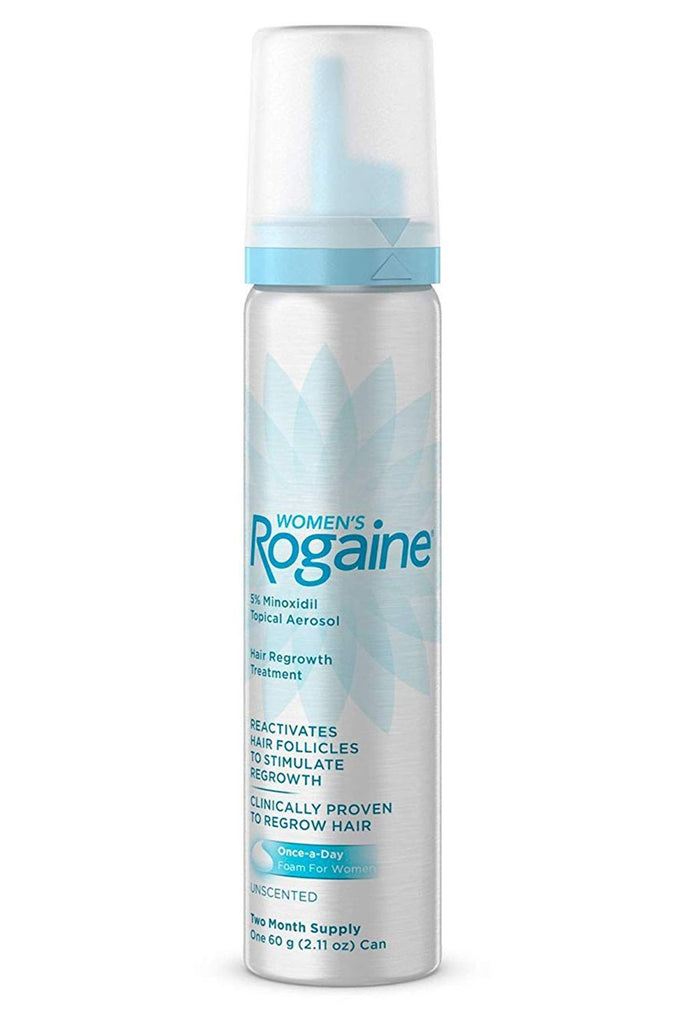 2 Month Supply Rogaine Women Once-A-Day Foam 5% Minoxidil Hair Loss