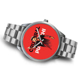Ilayathalapathy Vijay Designed Silver Watch Imported Stainless Steel Watch + Free T shirt