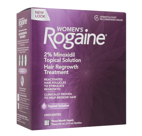 3 Month Supply Women's Rogaine Treatment for Hair Loss and Hair Thinning Minoxidil Solution Imported from USA to India