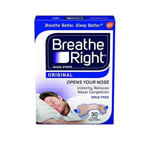 Breathe Right Nasal Strips in India Original 30 Large Tan Strips