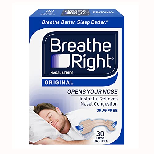 Breathe Right Nasal Strips in India Original 30 Large Tan Strips