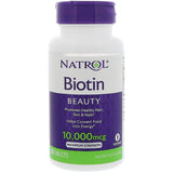 Natrol - Biotin Maximum Strength 10000 mcg. - 100 Tablets