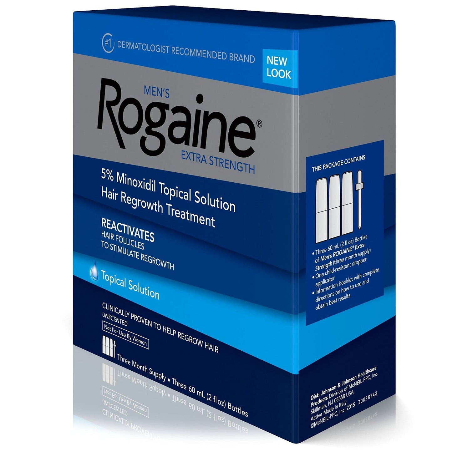 3 Month Supply Rogaine Extra Strength Topical Solution 5% Hair Loss