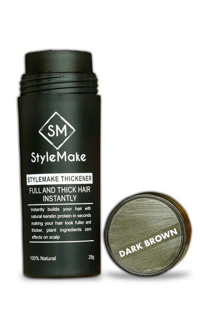 STYLEMAKE Thickener Hair Loss Concealer, 90 - 120 Days Supply 28g - Dark Brown