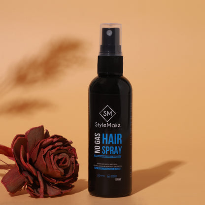 StyleMake Hair Spray for Men & Women - Extreme Hold - 100 ml | Natural Extracts of Onion, Argan & Moringa | Quick Hair Styling and Setting