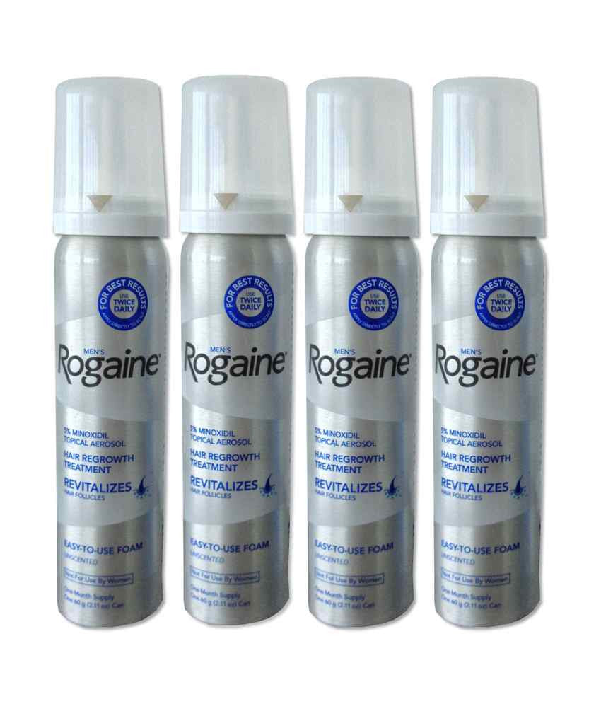 4 Month Supply Rogaine Foam 5% Men Hair Loss