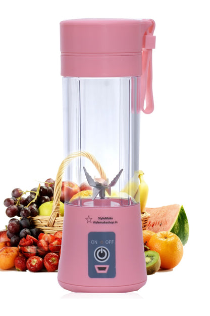 Stylemake™ 6 Blade Blender 380ml Fruit Mixing Machine - High Quality USB Blender