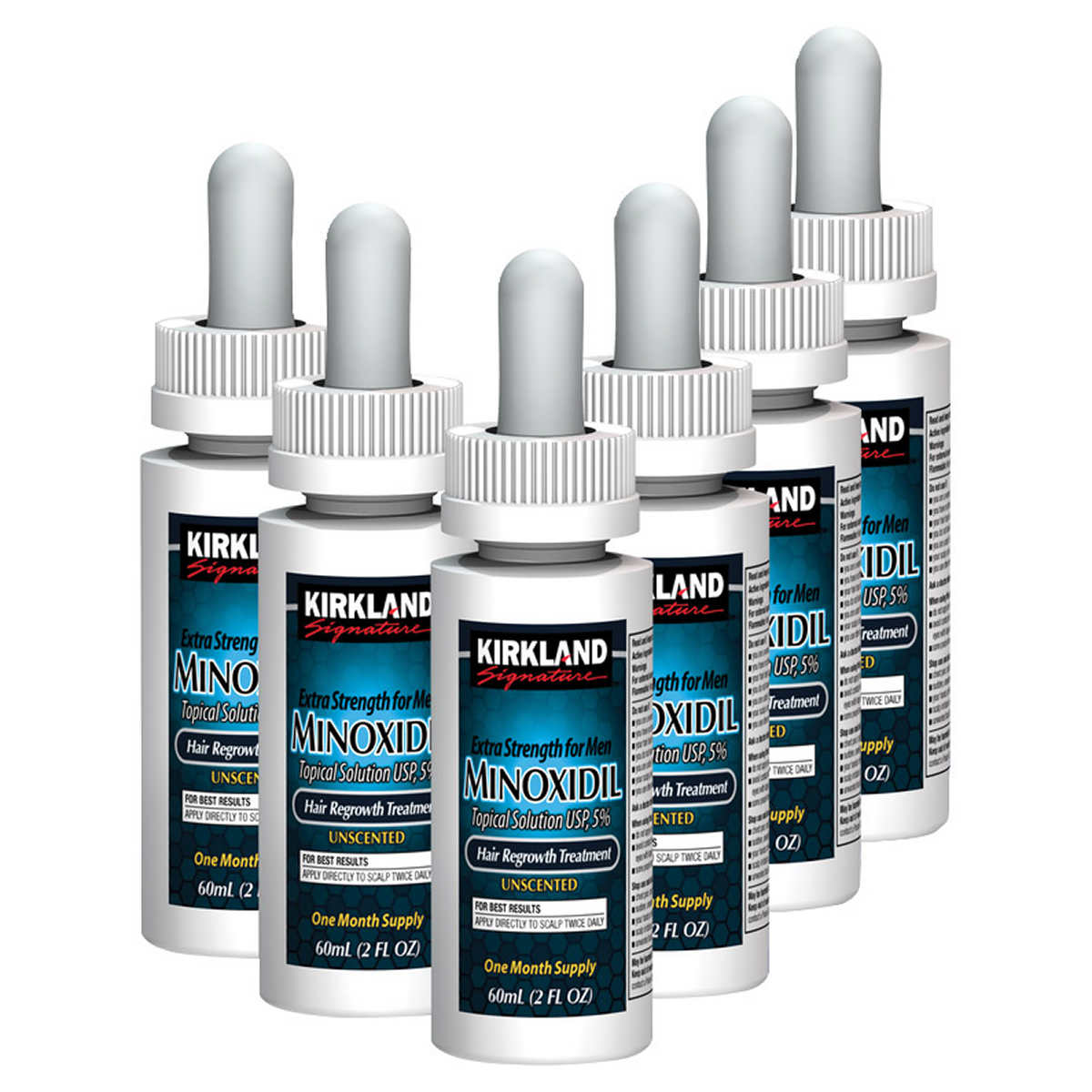 Kirkland Minoxidil 5% Extra Strength Hair Regrowth For Men, 6 Month Supply