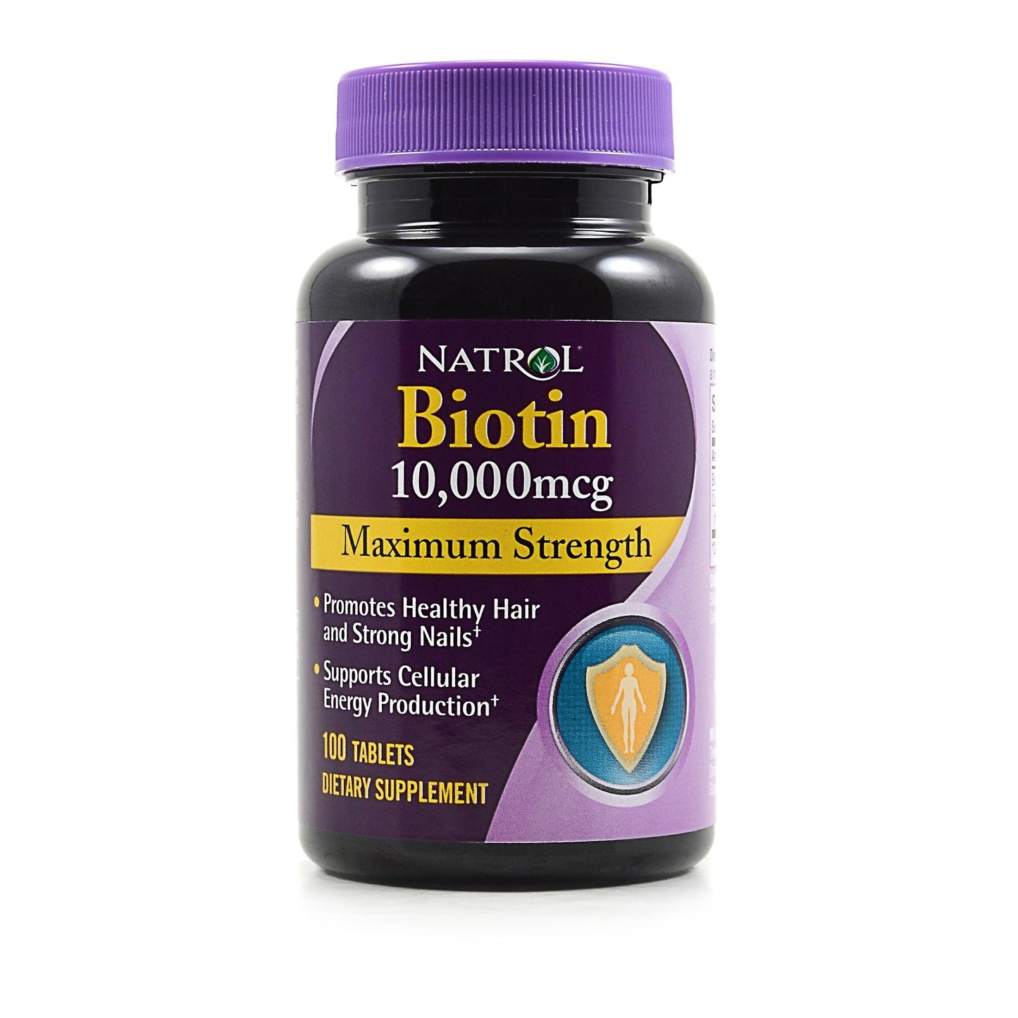 Natrol - Biotin Maximum Strength 10000 mcg. - 100 Tabs